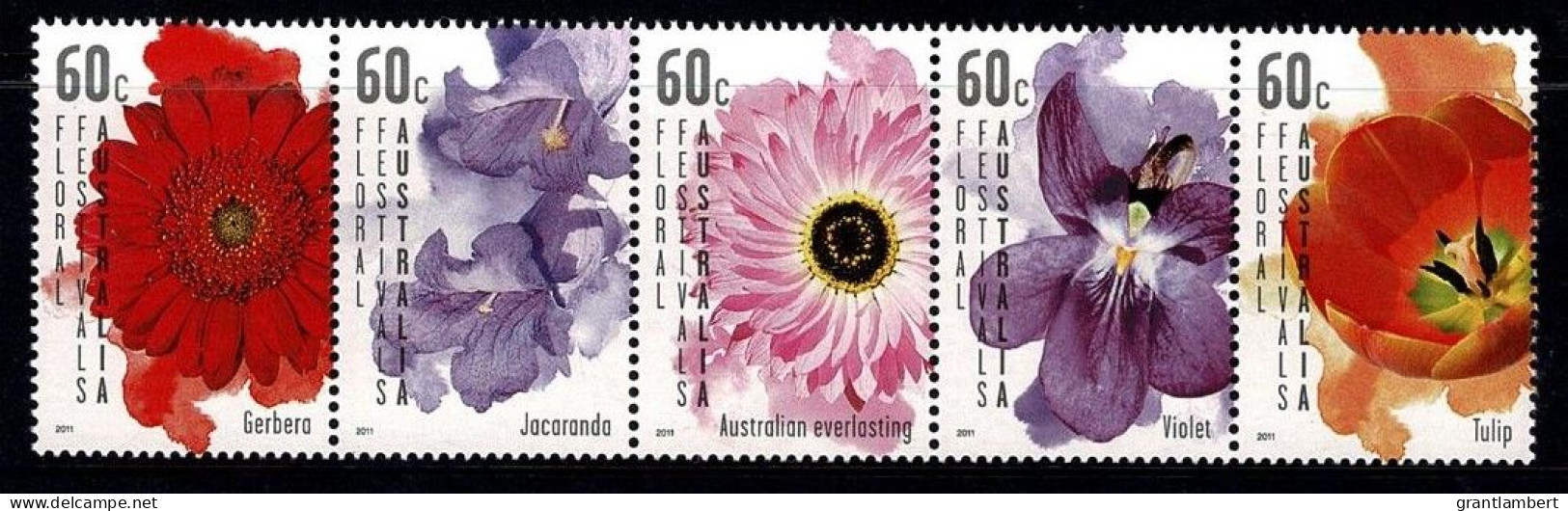 Australia 2011 Floral Festivals  Set As Strip Of 5 MNH - Nuevos