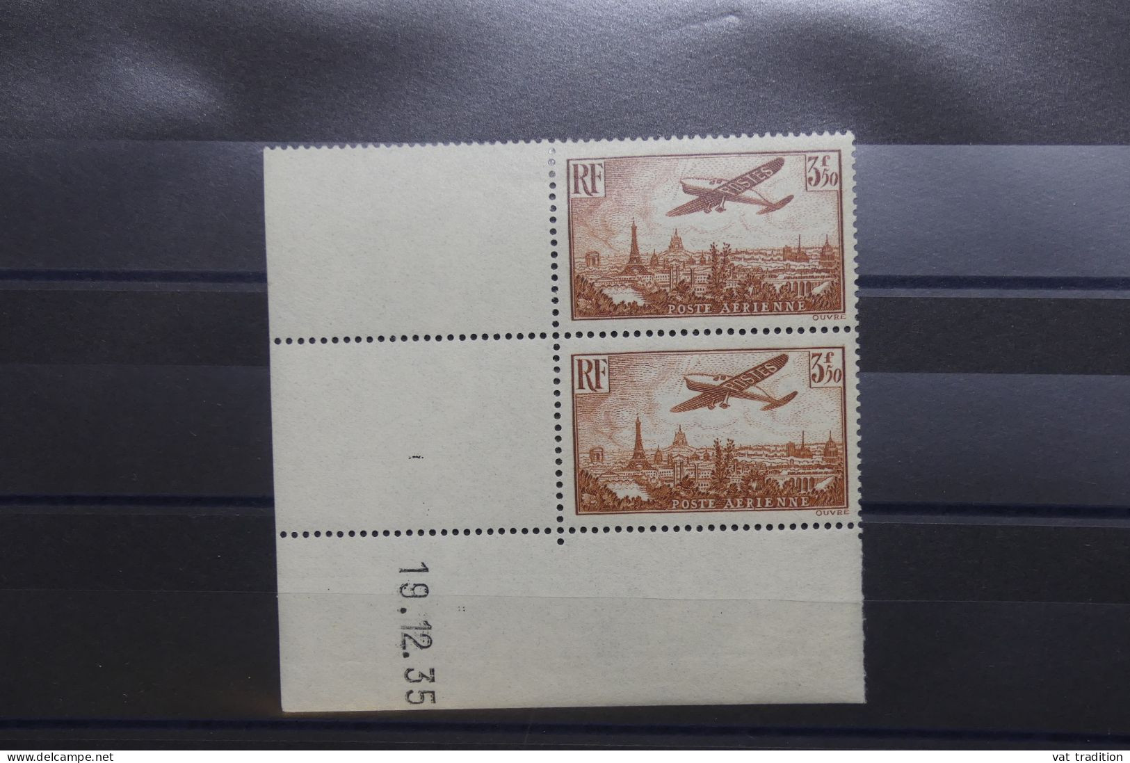 FRANCE - N° 13 X 2 Avec Coin Daté - 1 Es * Et 1 Ex ** - A 1291 - Airmail