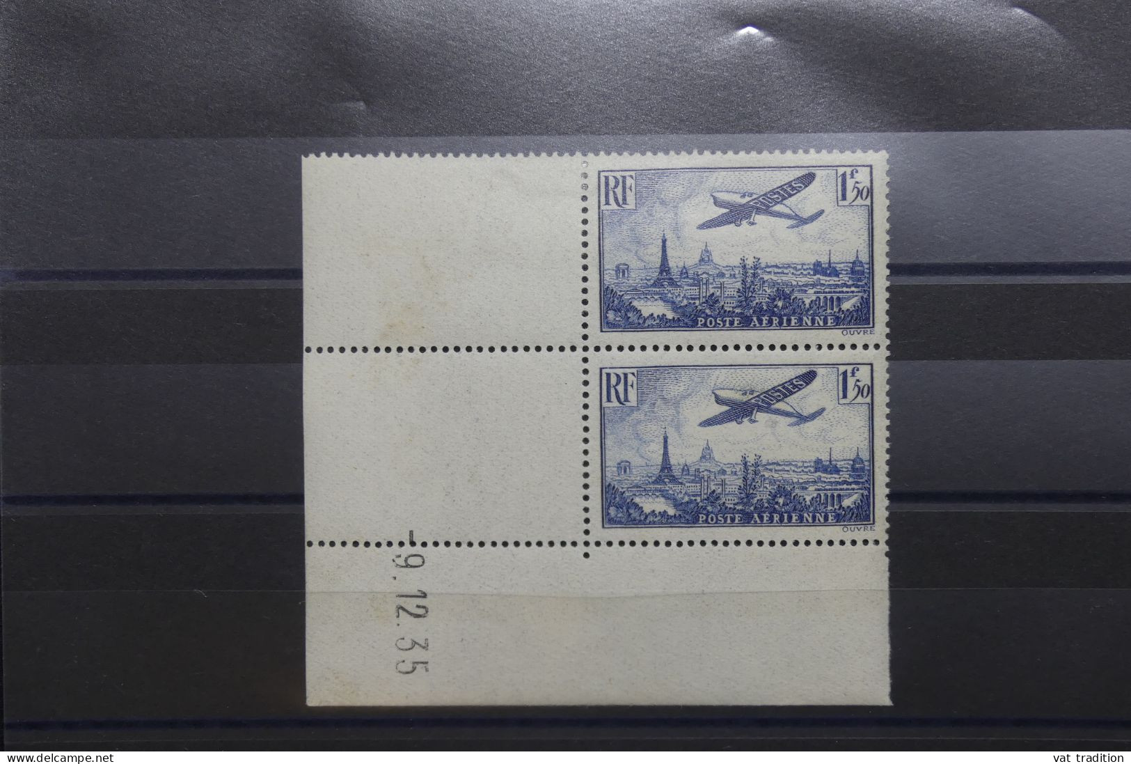 FRANCE - N° 9 X 2 Avec Coin Daté - 1 Es * Et 1 Ex ** - A 1294 - Luftpost