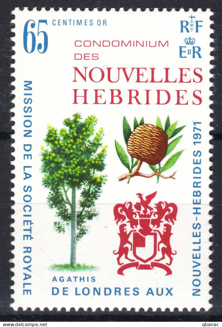 New Hebrides Nouvelles Hebrides French Legend 1971 Mi#310 Mint Never Hinged (sans Charniere) - Nuevos
