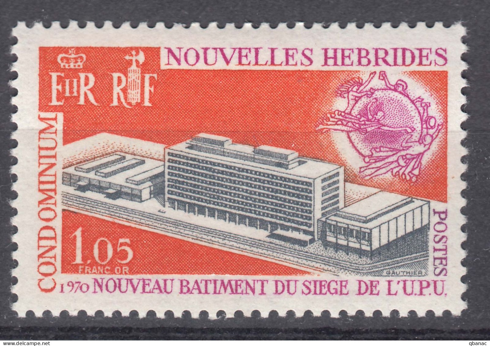 New Hebrides Nouvelles Hebrides French Legend 1970 Mi#290 Mint Hinged (avec Charniere) - Unused Stamps