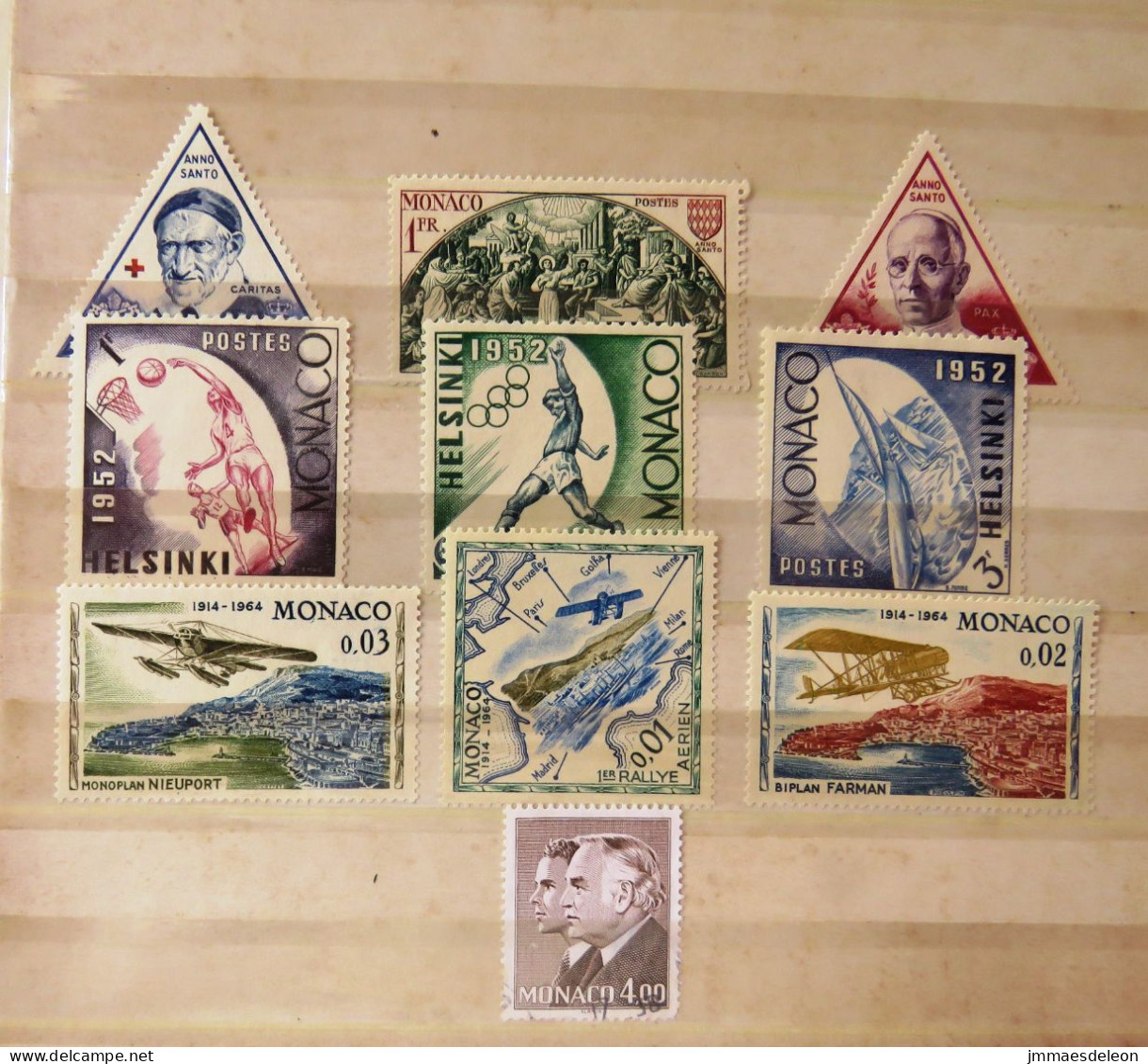 Monaco 1951 - 1981 Pope Red Cross Olympics Basket Ball Boat Planes - Used Stamps