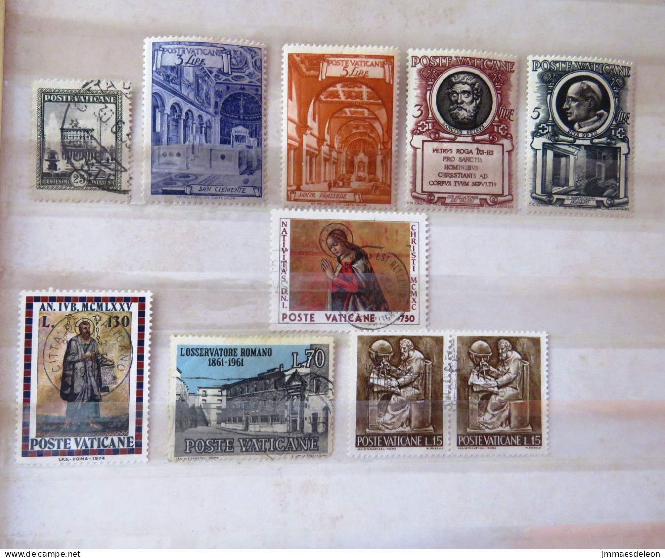 Vaticano 1933 - 1990 Church Popes Painting Virgin Galileo (?) - Used Stamps