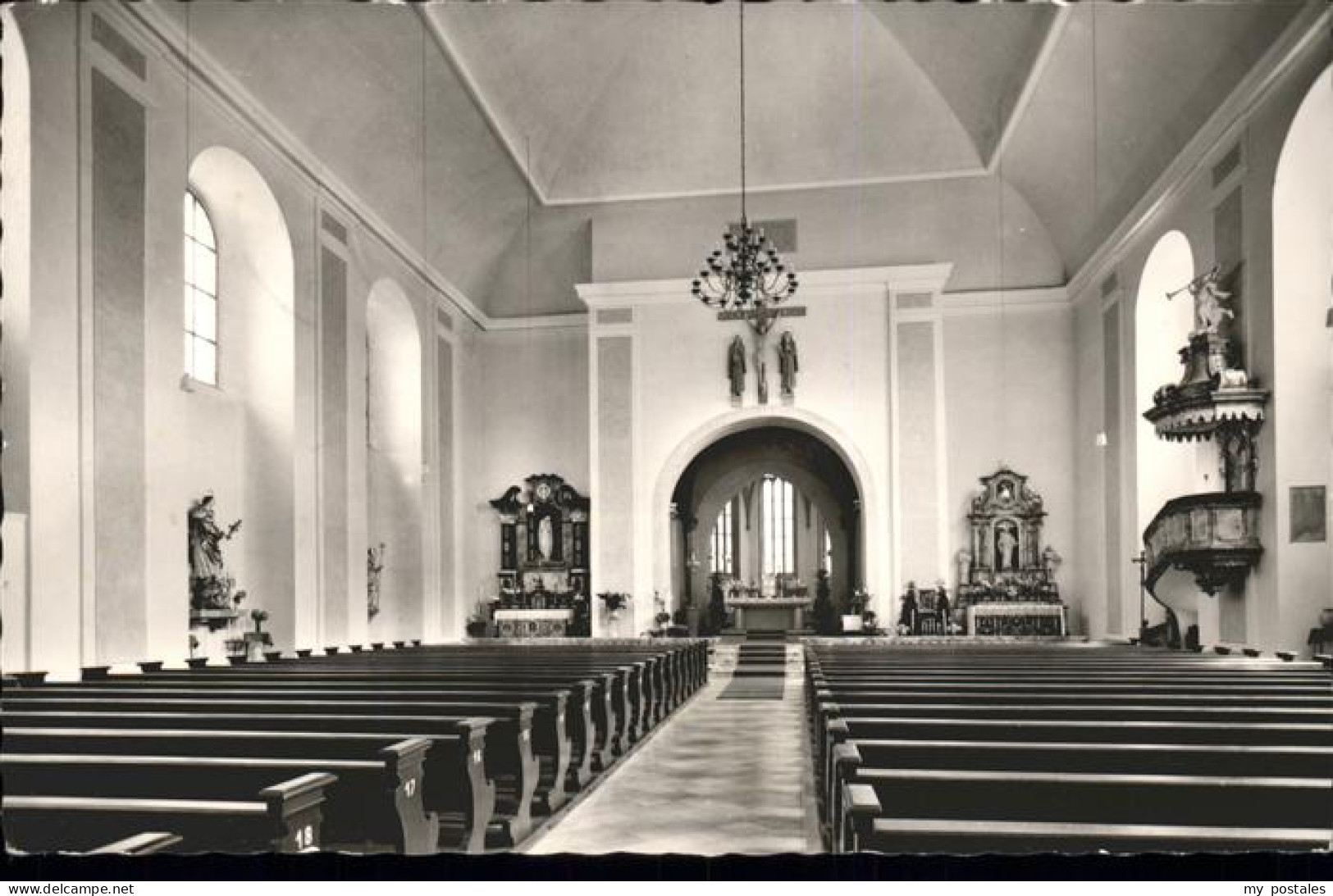 41523832 Ettlingen St. Martinskirche Inneres Kanzel Altar Ettlingen - Ettlingen