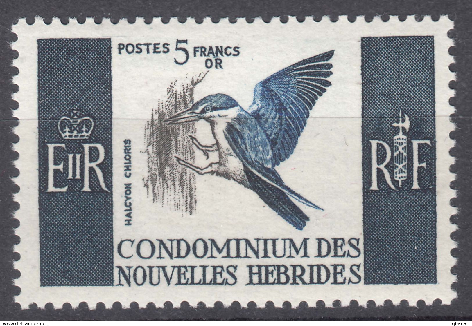 New Hebrides Nouvelles Hebrides French Legend 1966 Birds Mi#243 Mint Never Hinged (sans Charniere) - Ongebruikt