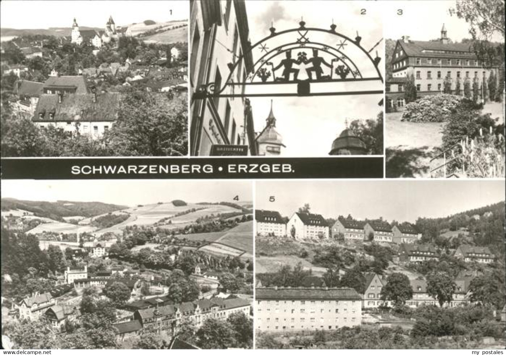 41522097 Schwarzenberg Erzgebirge Panorama Teilansichten Schwibbogen Rathaus Sac - Schwarzenberg (Erzgeb.)