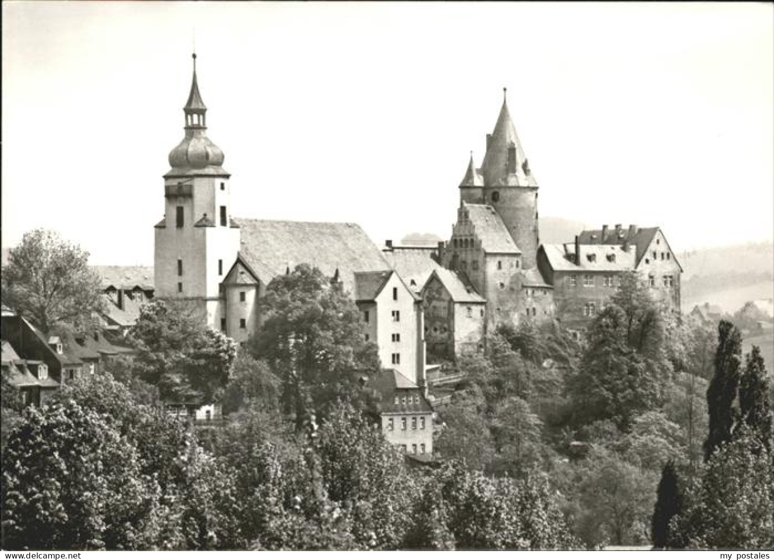 41522094 Schwarzenberg Erzgebirge Blick Auf Schloss Und Kirche Schwarzenberg - Schwarzenberg (Erzgeb.)