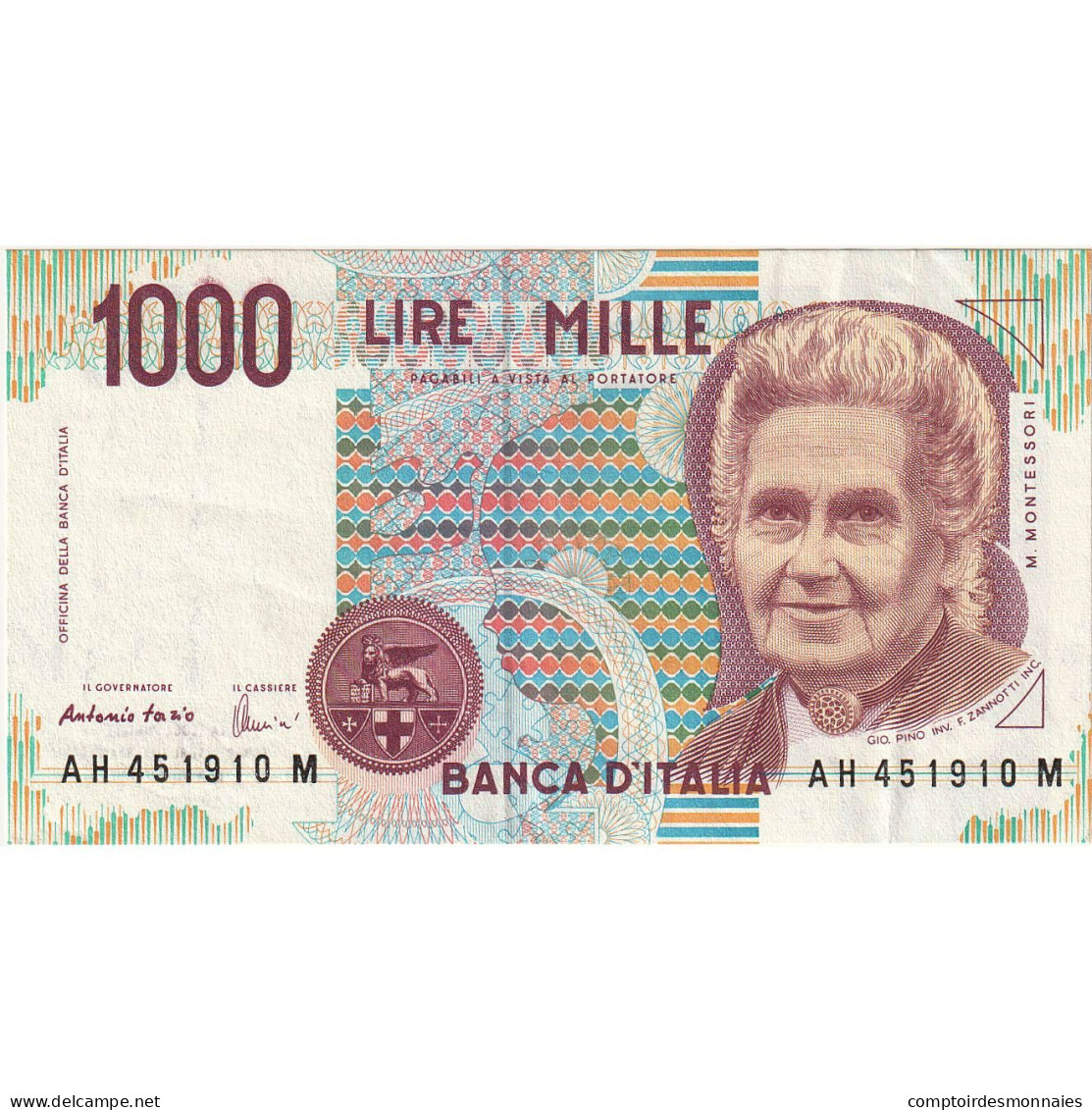 Billet, Italie, 1000 Lire, 1990-1994, KM:114c, SUP - 1.000 Lire