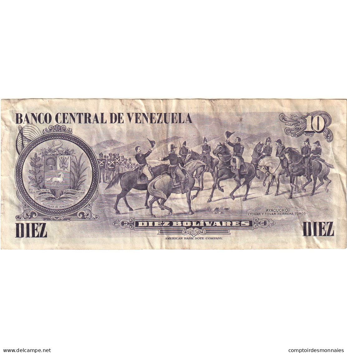 Billet, Venezuela, 10 Bolívares, 1980, 1980-01-29, KM:57a, TTB - Venezuela