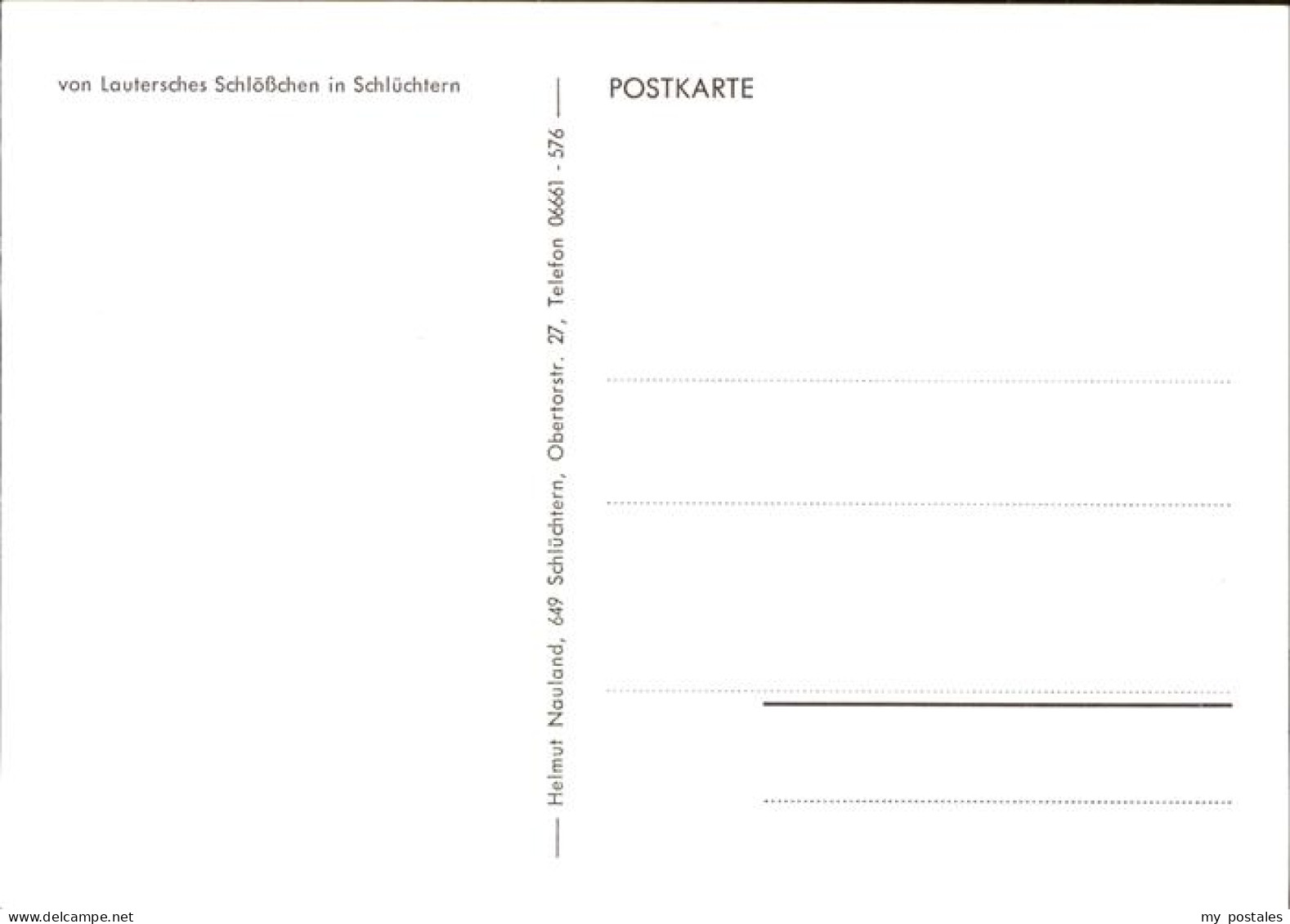 41521827 Schluechtern Von Lautersches Schloesschen Schluechtern - Schluechtern