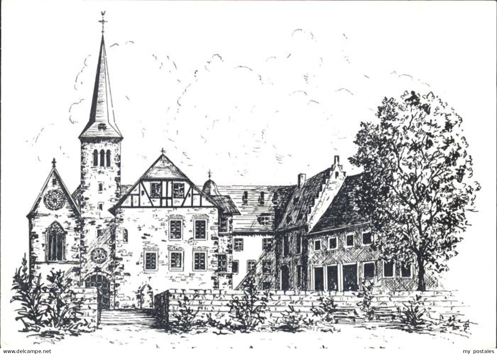 41521825 Schluechtern Kloster Zeichnung Schluechtern - Schluechtern