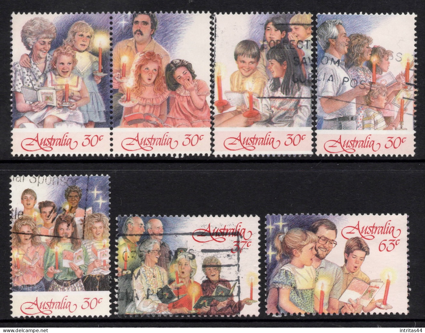 AUSTRALIA 1987  " CHRISTMAS " SET  VFU - Oblitérés