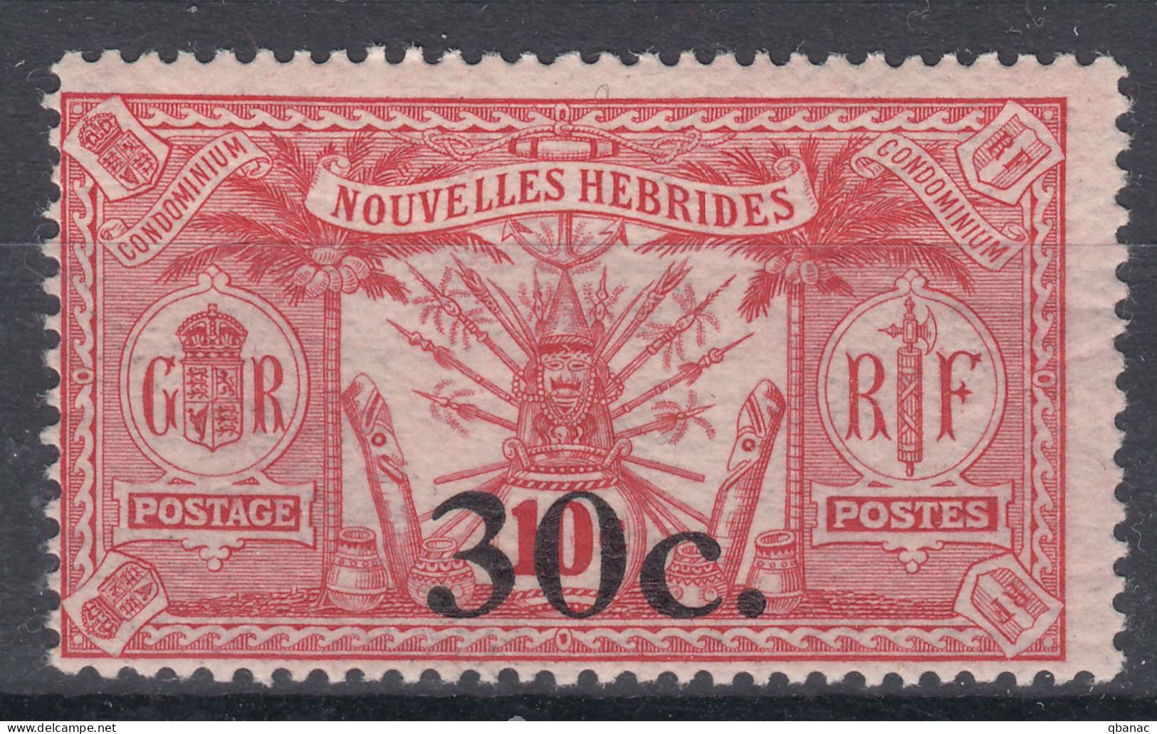 New Hebrides Nouvelles Hebrides 1924, Watermark RF In Sheet Yvert#74 Mint Never Hinged (sans Charniere) - Neufs