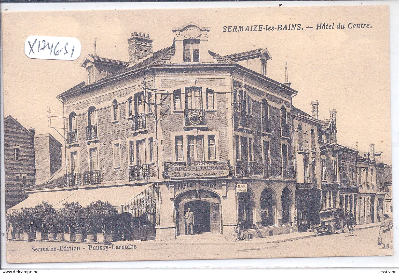 SERMAIZE-LES-BAINS- HOTEL DU CENTRE - Sermaize-les-Bains