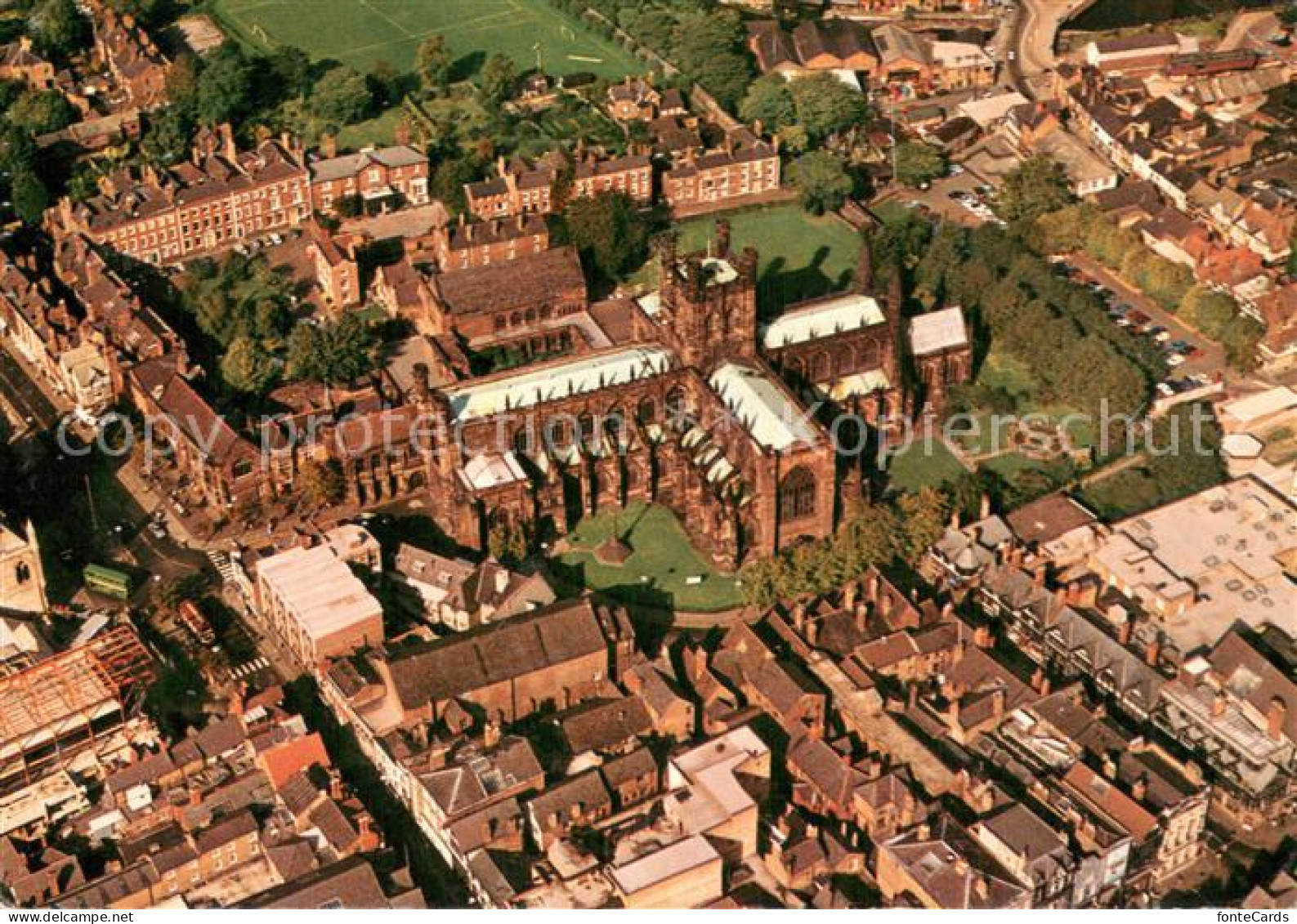 73782369 Chester  Cheshire UK Cathedral Aerial View  - Other & Unclassified