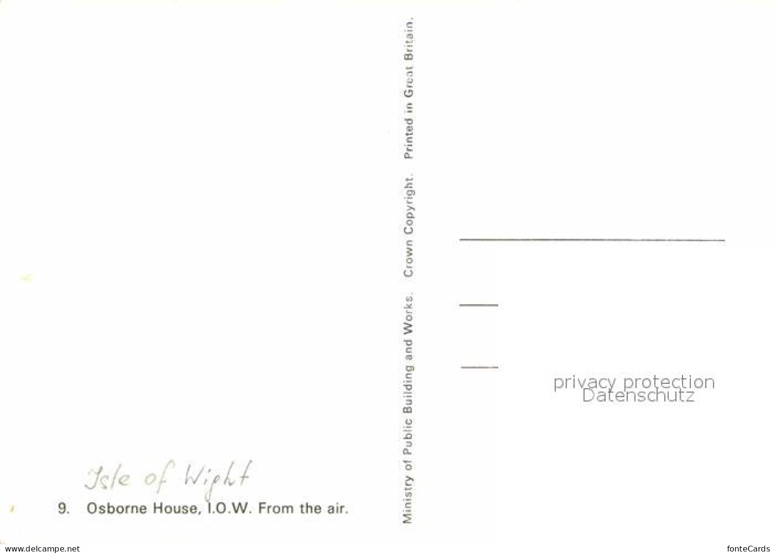 72710385 Isle Of Wight UK Fliegeraufnahme Osborne House  - Autres & Non Classés