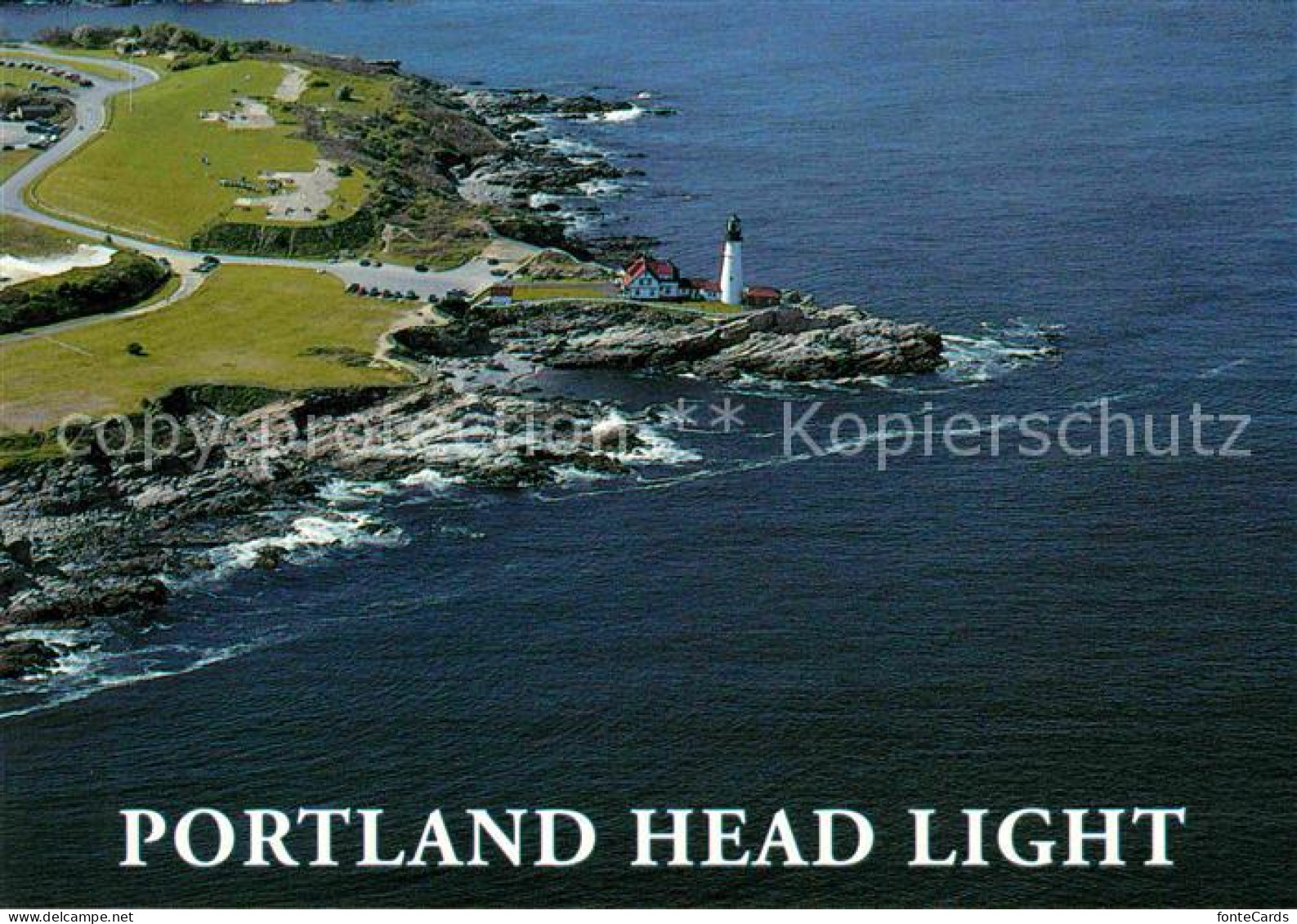 72708422 Portland_Maine Leuchtturm Fliegeraufnahme - Autres & Non Classés
