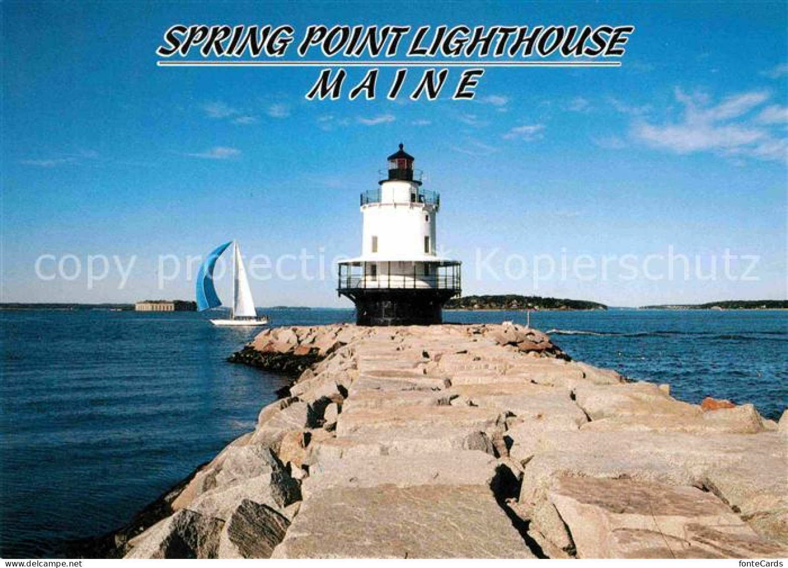 72708401 Portland_Maine Spring Point Leuchtturm - Autres & Non Classés