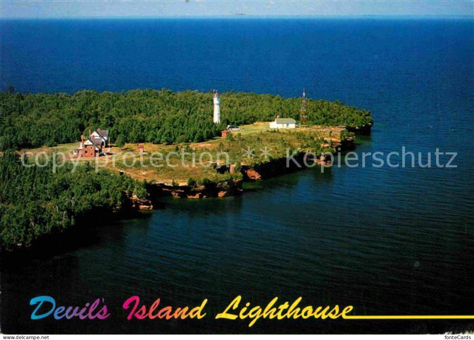72708381 Minneapolis_Minnesota Devils Island Lighthouse Fliegeraufnahme - Sonstige & Ohne Zuordnung