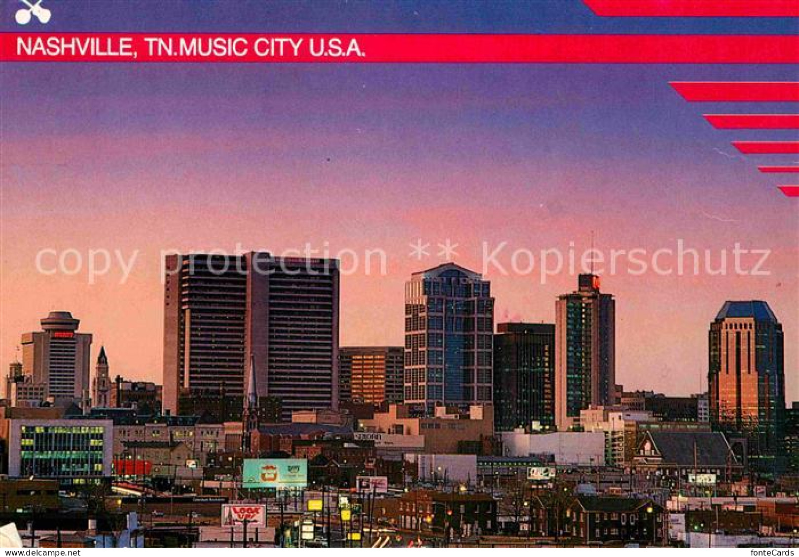 72706840 Nashville_Tennessee Skyline  - Andere & Zonder Classificatie