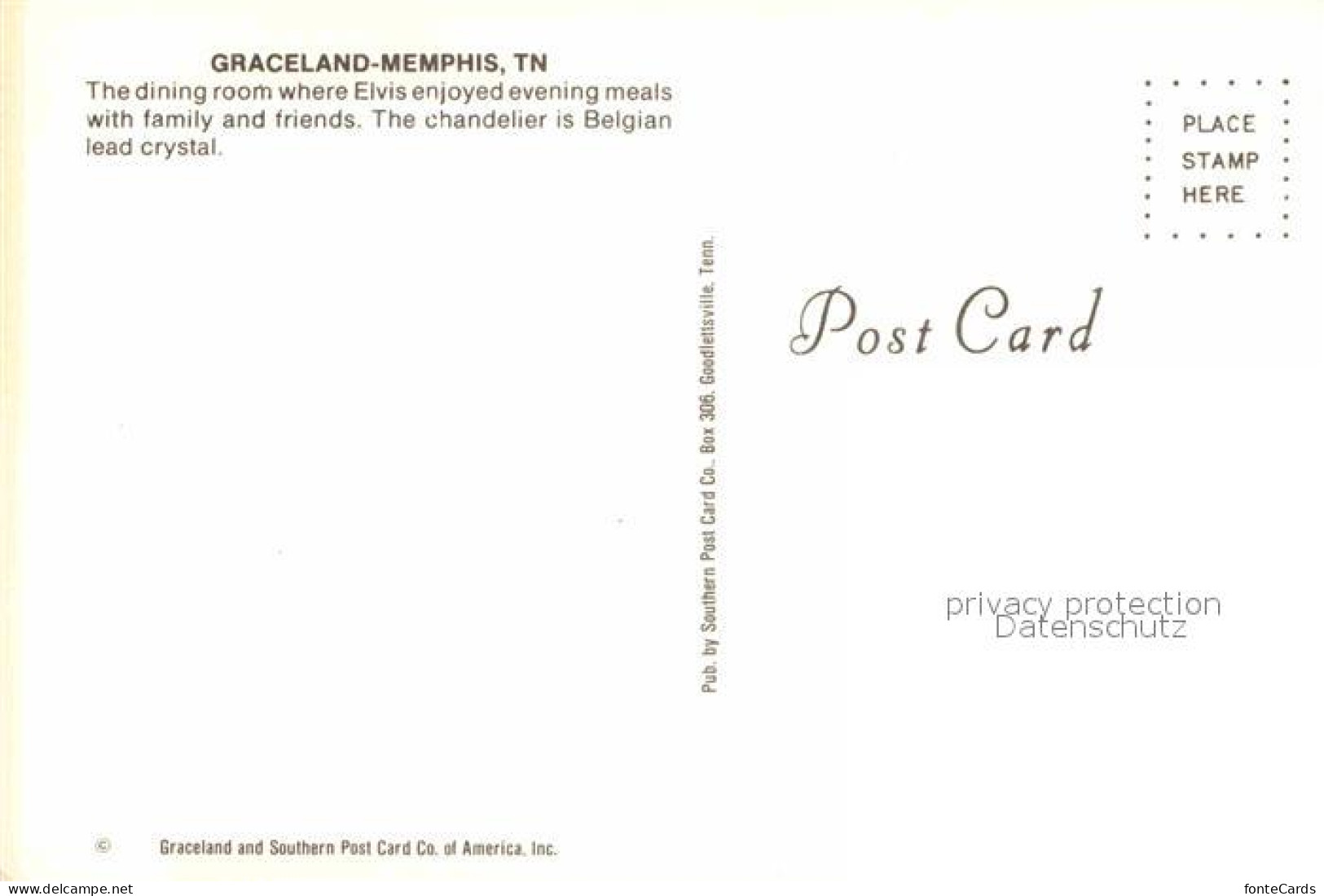 72706832 Memphis_Tennessee Villa Graceland Esszimmer - Autres & Non Classés