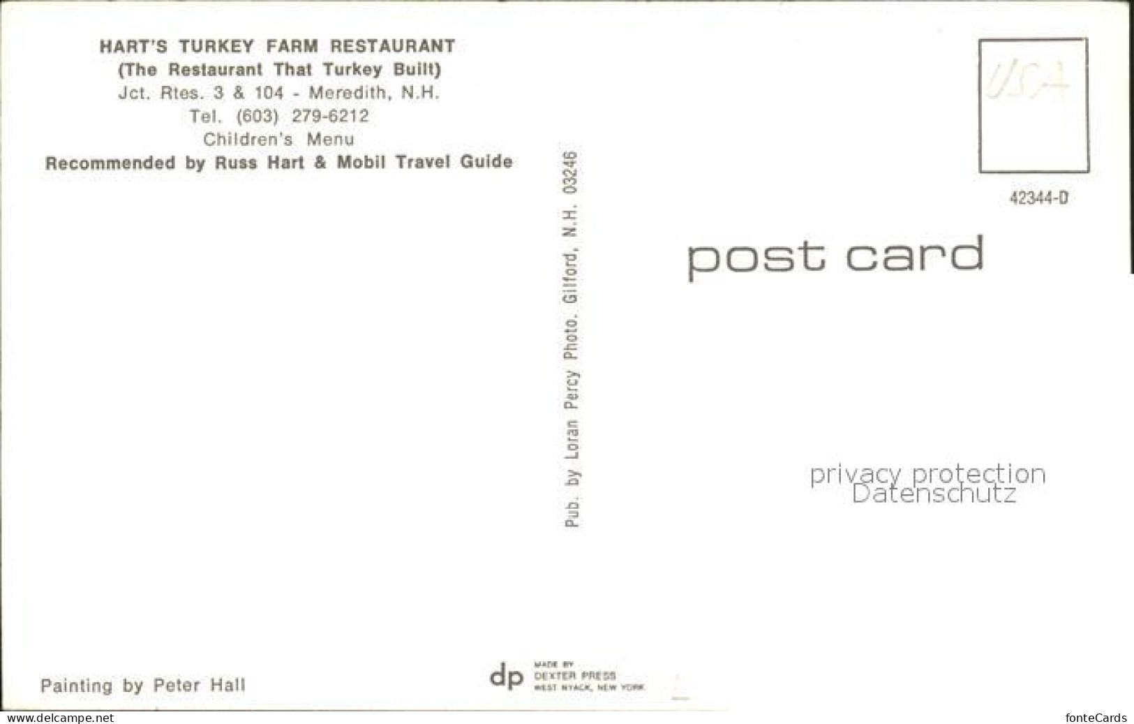 72006273 Meredith_New_Hampshire Harts Turkey Farm Restaurant - Andere & Zonder Classificatie