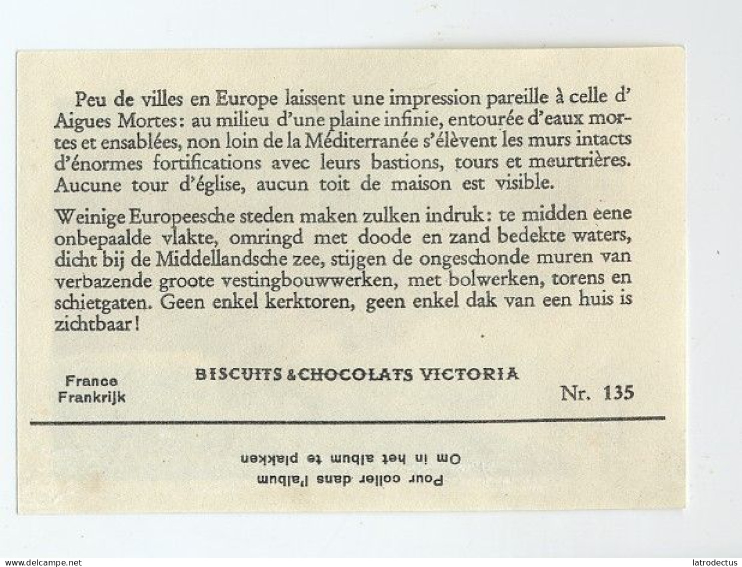 Victoria (1937) - 135 - France, Aigues Mortes - Victoria