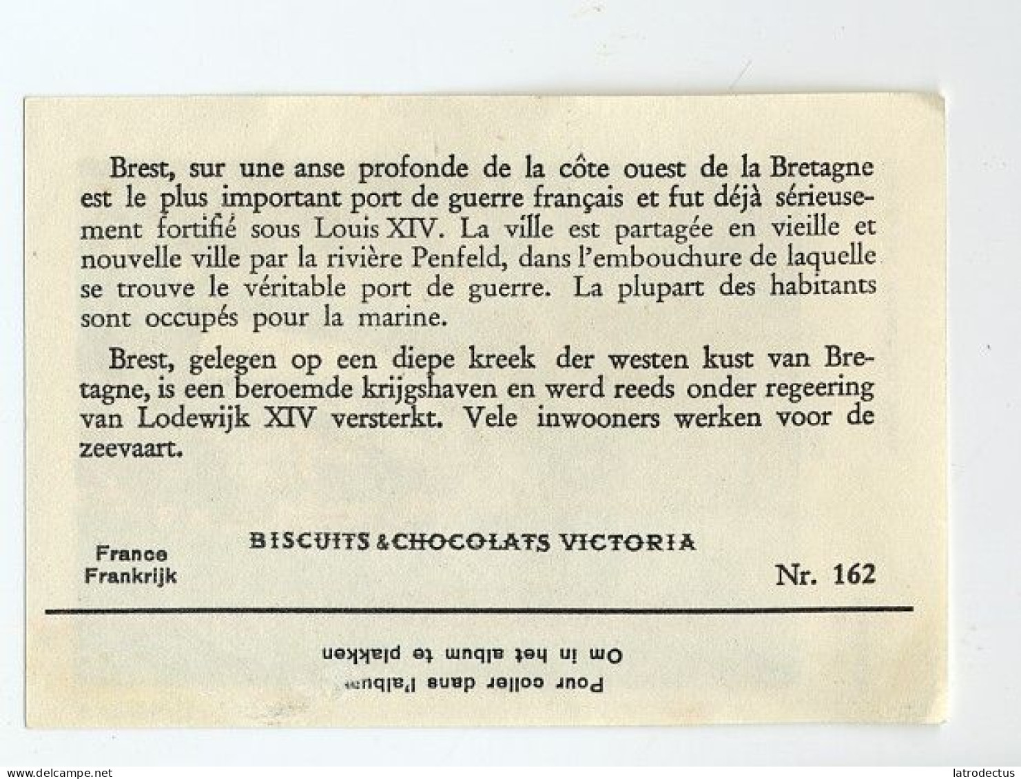 Victoria (1937) - 162 - France, Brest - Victoria