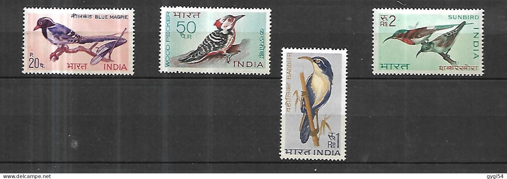 INDE 1968 - OISEAUX CAT YT N° 263 à 266  ** MNH - Ungebraucht