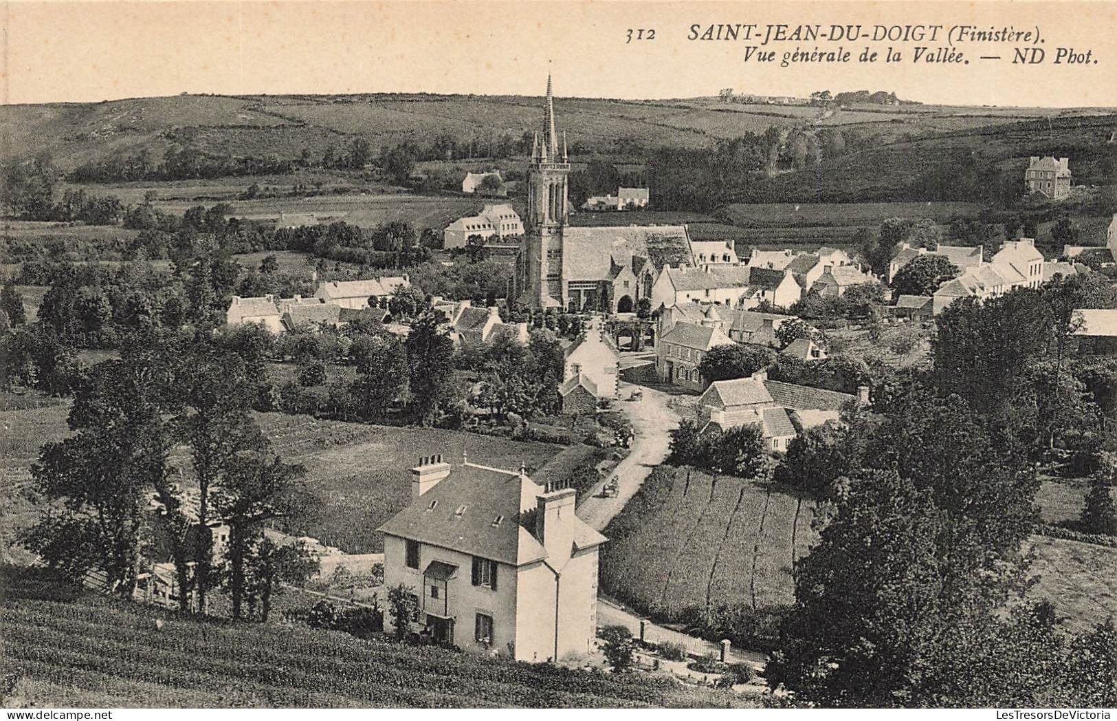 FRANCE - Saint Jean Du Doigt - Vue Générale De La Vallée - Carte Postale Ancienne - Saint-Jean-du-Doigt