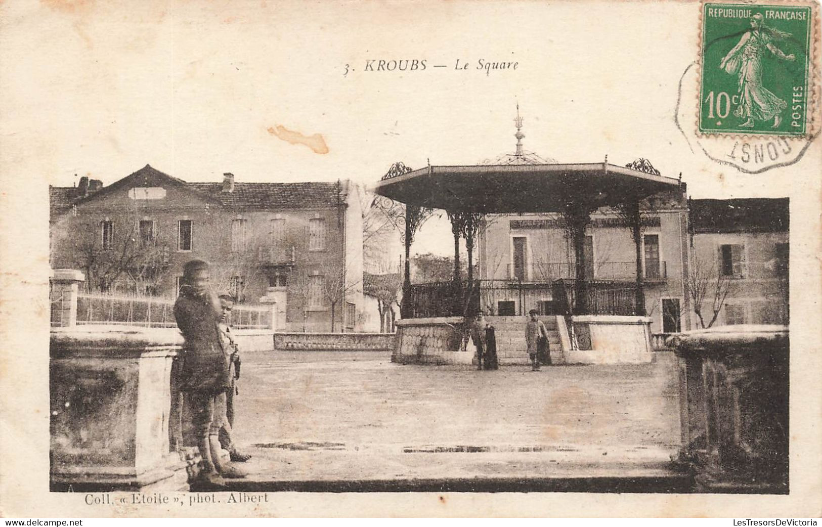 ALGERIE - Kroubs - Vue Sur Le Square - Carte Postale Ancienne - Andere & Zonder Classificatie