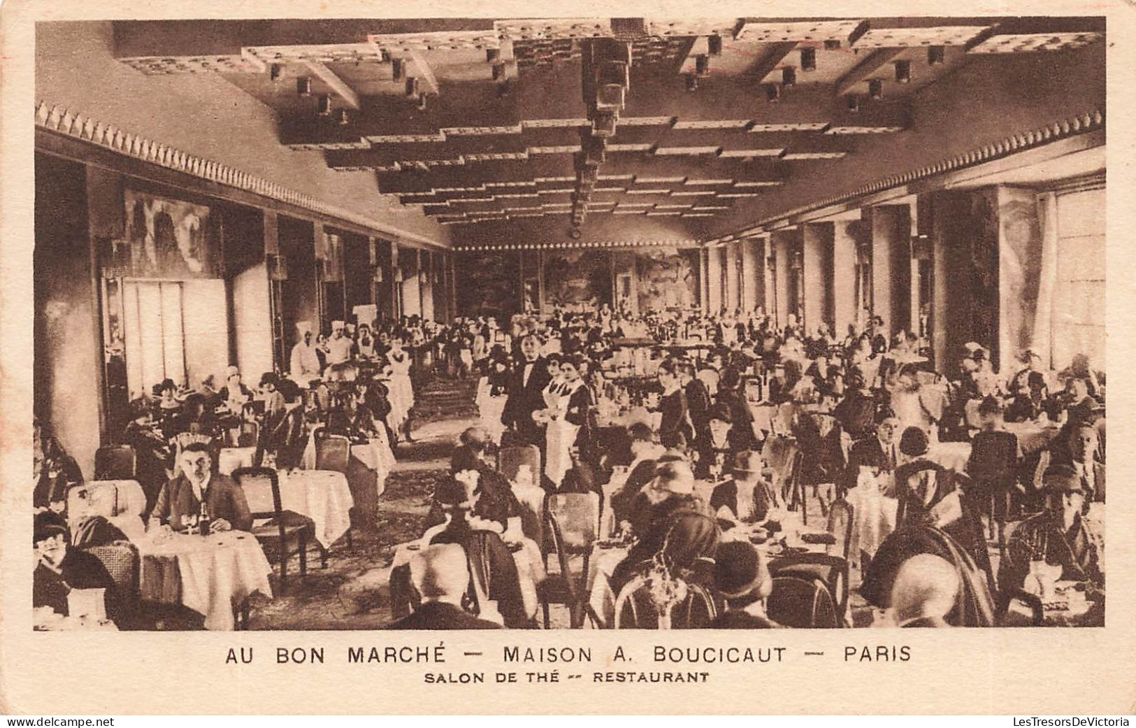 FRANCE - Paris - Au Bon Marché - Maison A. Boucicaut - Salon De Thé - Restaurant - Carte Postale Ancienne - Exhibitions