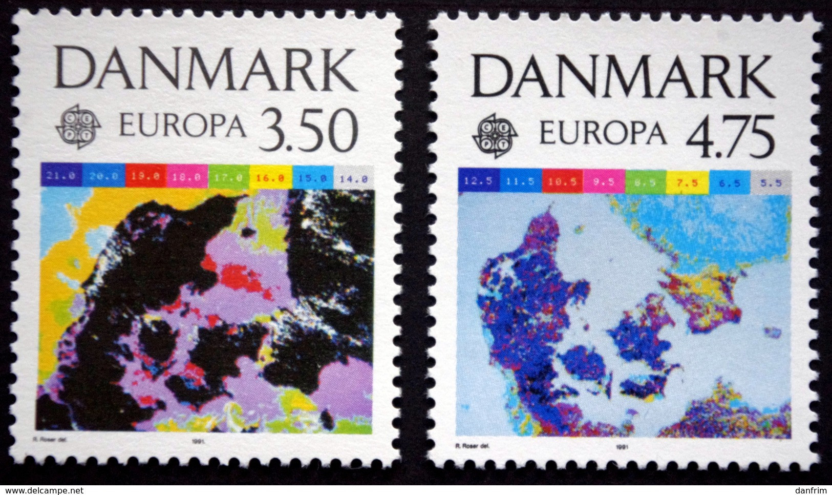 Denmark 1991 EUROPA   Minr. 1000-01  MNH (**) ( Lot  A 584 ) - Neufs