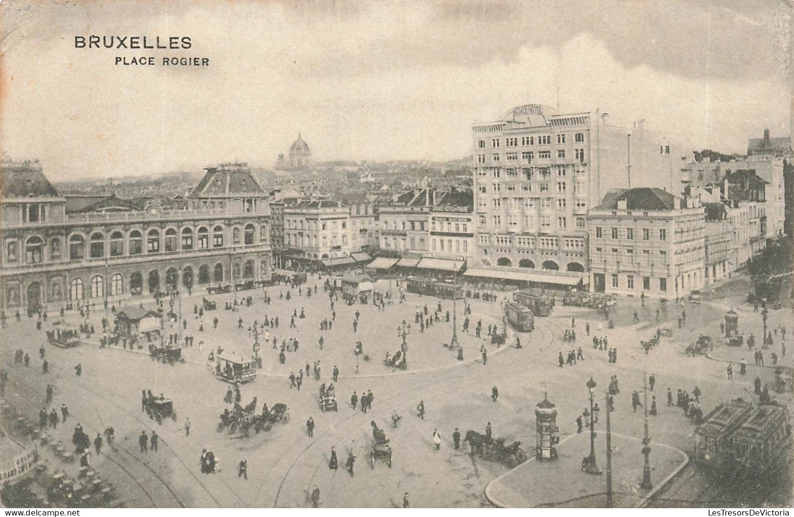 BELGIQUE - Bruxelles - Place Rogier - Carte Postale Ancienne - Plätze