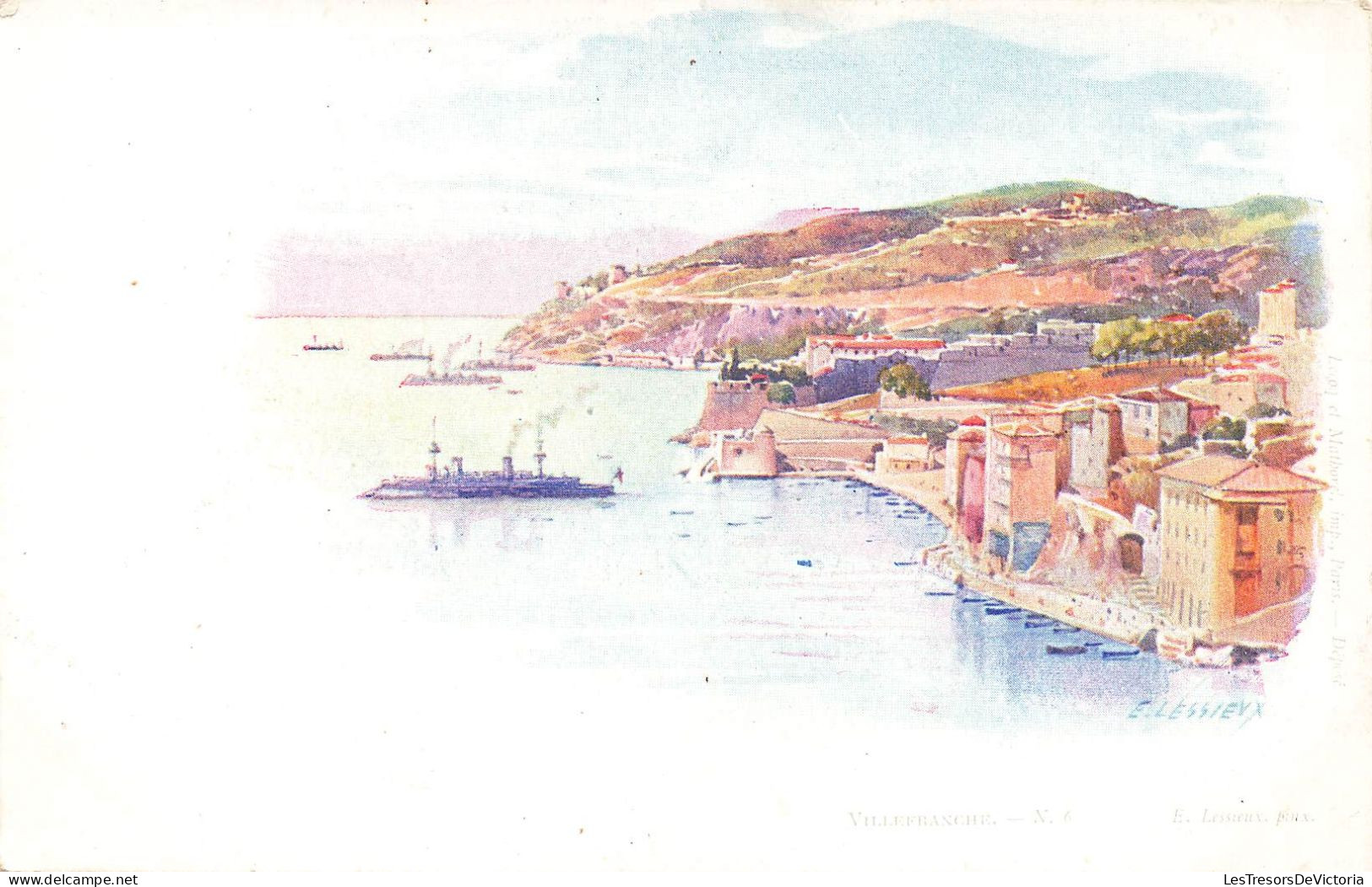 FRANCE - Villefranche - N - E Lessieux - Côte - Océan - Ville - Peinture - Carte Postale - Villefranche-sur-Saone