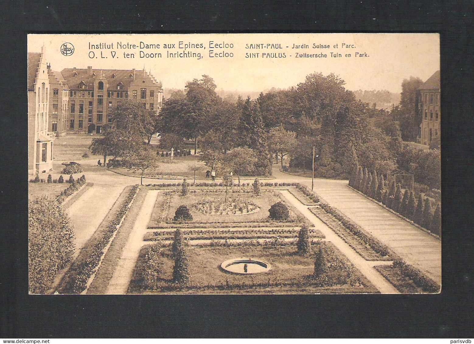 EECLOO - O.L.V.  TEN DOORN - INRICHTING SINT PAULUS -  ZWITSERSCHE TUIN EN PARK - NELS  (11.048) - Eeklo