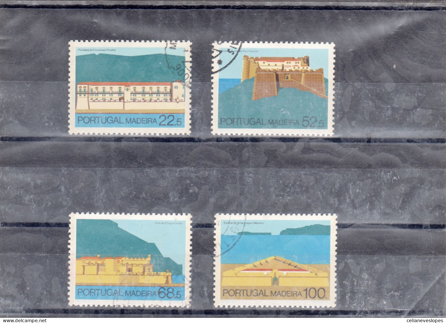 Portugal, Fortalezas Da Madeira, 1986, Mundifil Nº 1764 A 1767 Used - Usado