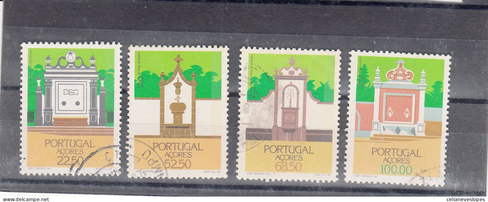 Portugal, Arquitectura Regional DosAçores, 1986, Mundifil Nº 1771 A 1774 Used - Used Stamps