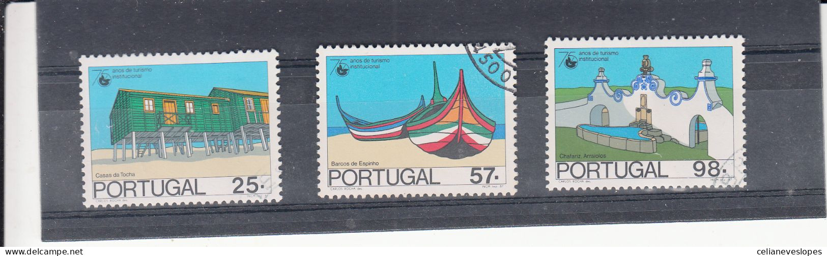 Portugal, 75 Anos De Turismo, 1987, Mundifil Nº 1788 A 1790 Used - Used Stamps