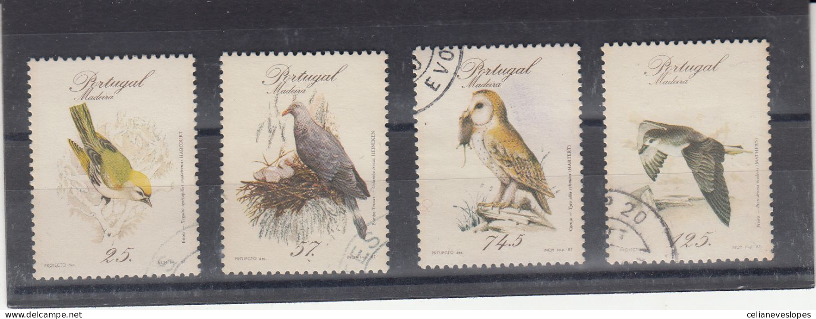 Portugal, Aves Da Madeira, 1987, Mundifil Nº 1791 A 1794 Used - Used Stamps