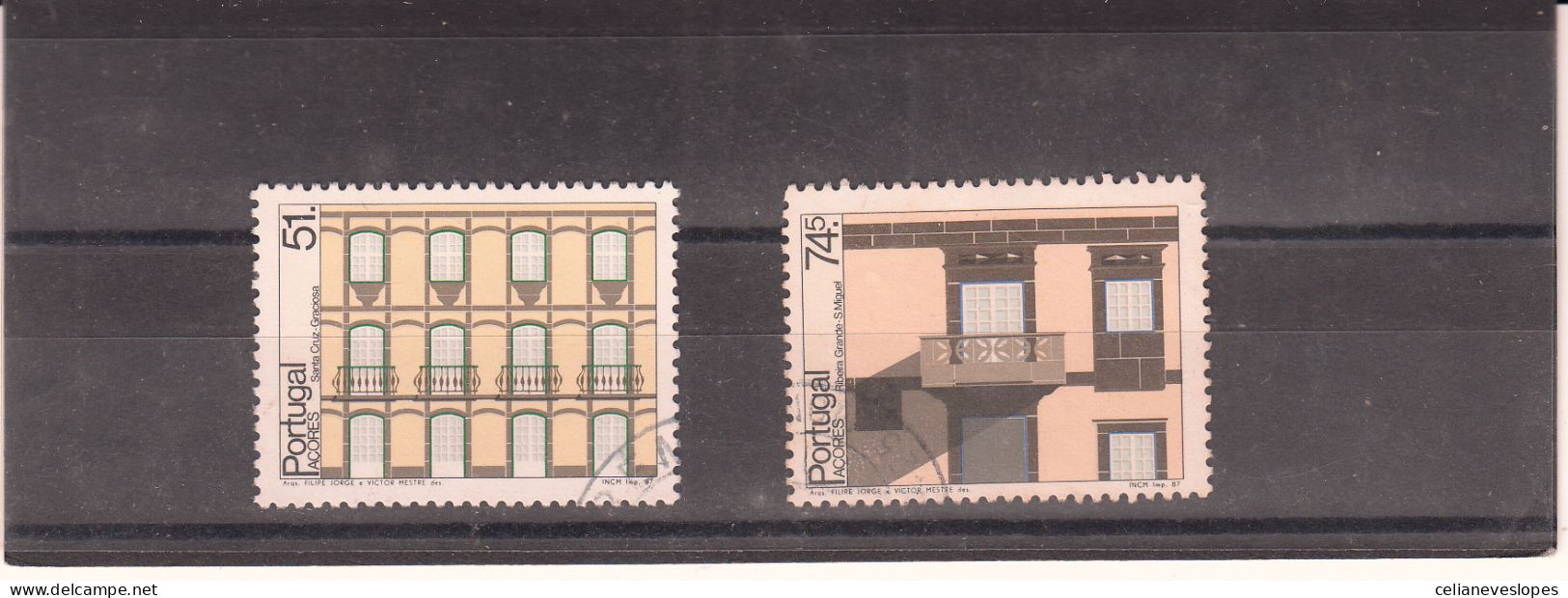 Portugal, Janelas E Varandas Dos Açores, 1987, Mundifil Nº 1807 A 1808 Used - Gebruikt