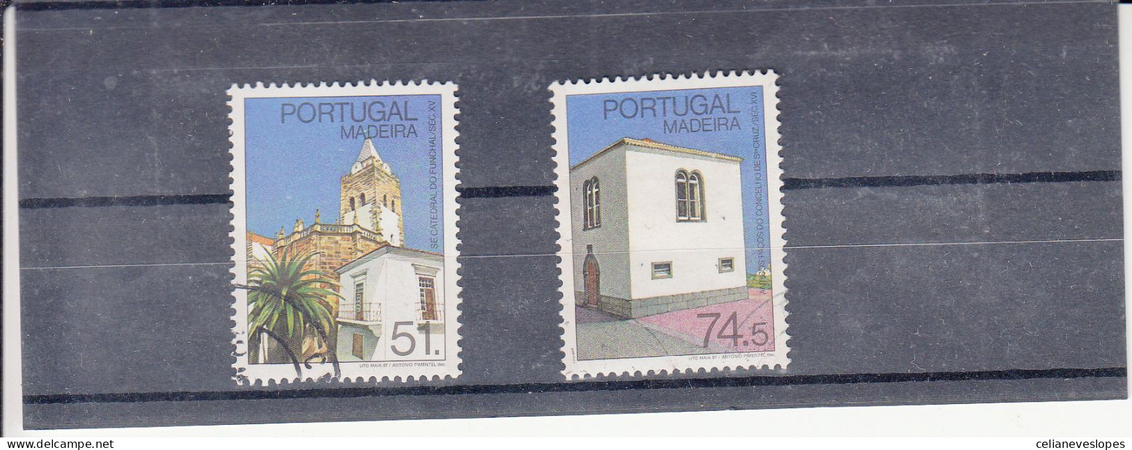 Portugal, Monumentos Da Madeira, 1987, Mundifil Nº 1809 A 1810 Used - Oblitérés