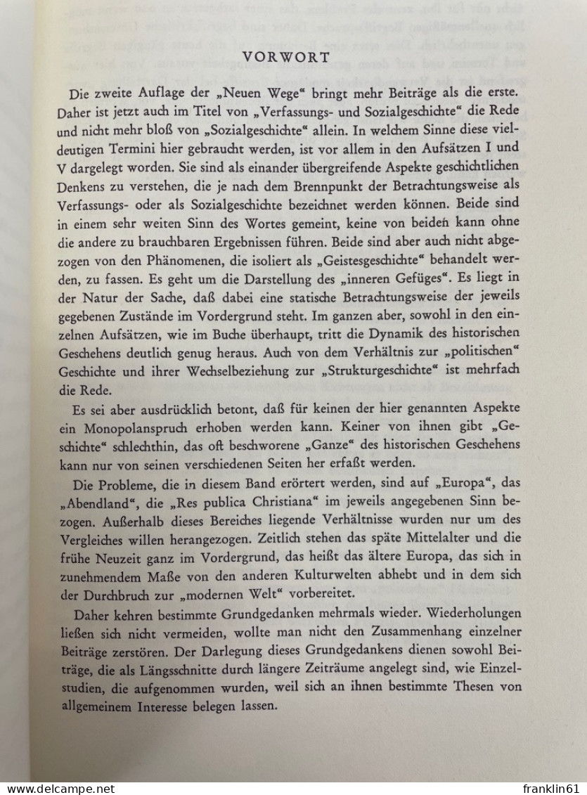 Neue Wege Der Verfassungs- Und Sozialgeschichte. - 4. 1789-1914