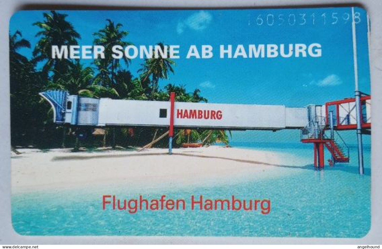 Germany 6 DM  MINT K 011 07.96 2500 Mintage - Flughafen Hamburg / Meer Sonneab Hamburg - K-Serie : Serie Clienti