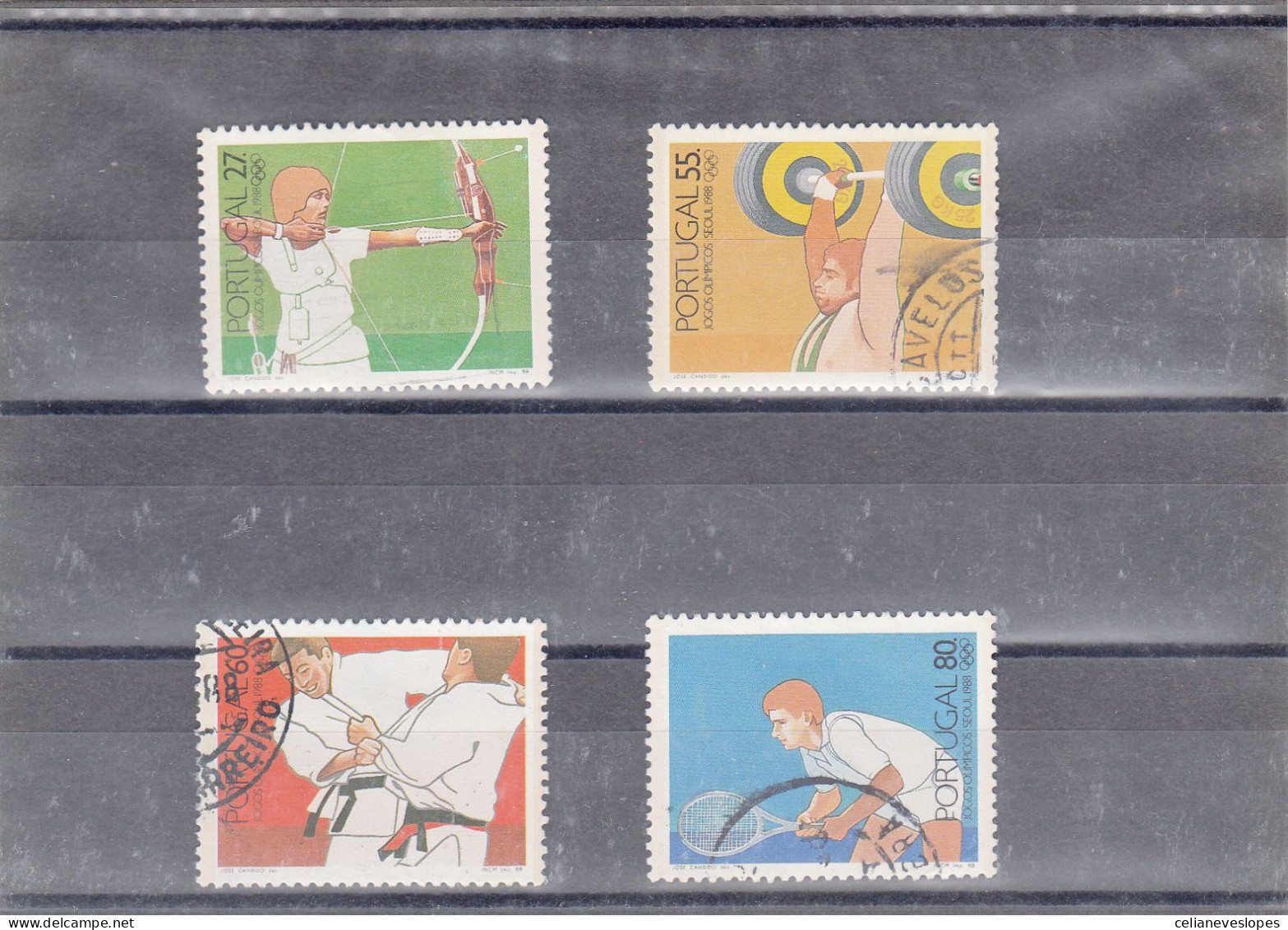 Portugal, Jogos Olimpicos De Seoul, 1988, Mundifil Nº 1854 A 1857 Used - Oblitérés