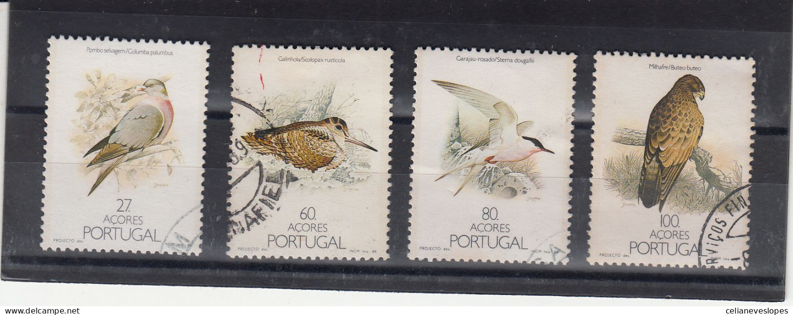 Portugal, Aves Dos Açores, 1988, Mundifil Nº 1859 A 1862 Used - Usado