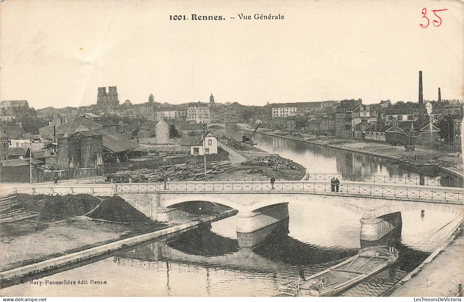 FRANCE - Rennes - Vue Générale De La Ville - Carte Postale Ancienne - Rennes