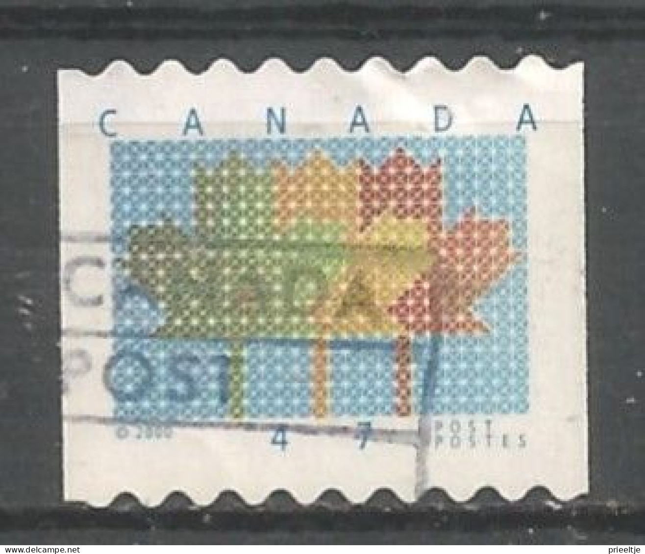 Canada 2000 Leaf Definitive Y.T. 1837A (0) - Oblitérés