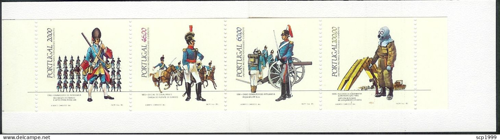 Portugal 1985 - Military Uniforms, Army Booklet MNH - Markenheftchen