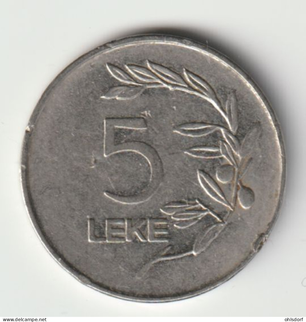 ALBANIA 1995: 5 Leke, KM 76 - Albania